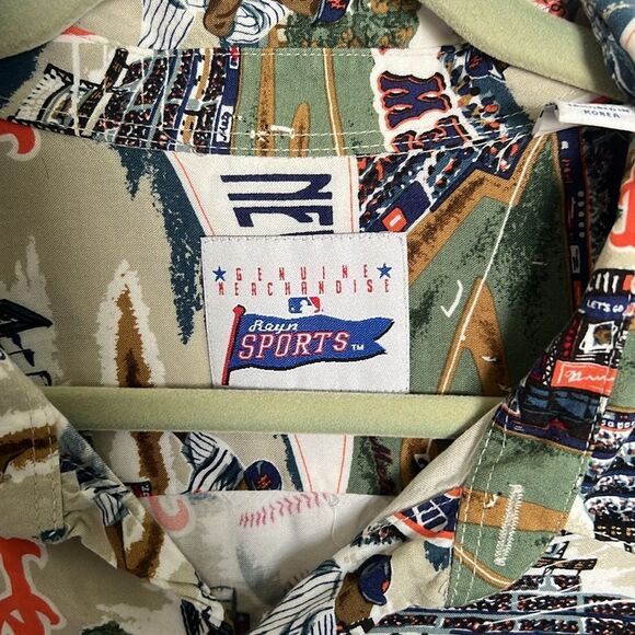 Reyn Spooner MLB New York Mets Button Up Shirt Size XXL Baseball Hawaiian Retro - Picture 3 of 7